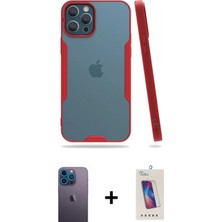 Pileli Store Pilelistore™ iPhone 12 Pro Max Kılıf Atlas Asil Serisi - Siyah Joko 5d Cam + Neon Fosforlu Kamera Lens - Mı