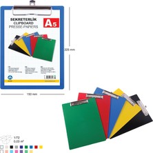 Ark A5 Plastik Sekreterlik Metal Mekanizmalı Karışık Renk 1 Adet