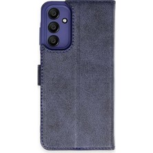 Armüz Samsung Galaxy M15 Kılıf Trend S Plus Kapaklı Kılıf - Lacivert