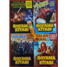 Ada Çanta Kırtasiye 4 Adet Stickerli Boyama Kitabı ve 12 Li Tüp Kuru Boya Kalemi TR02205478
