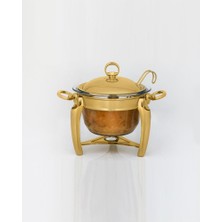 Matsteel Gold Mum Isıtıcılı Çorba Servis Seti 4 Lt