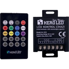 Hero Led 36 Amper RGB LED Kumanda Kontrol Cihazı 12 V Güçlü Kontrol Özelliği ile
