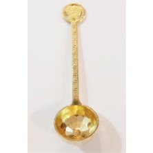Homecare Vintage El Yapımı Gold 3'lü Şeker ve Ölçü Kaşığı Seti Bakır ve Zamak Malzemeden 715870