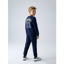 LC Waikiki Lcw Kids Lacivert Fenerbahçe Baskılı Erkek Çocuk Eşofman Takım