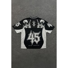 Köstebek Siyah Anime Berserk Guts 45 Number V Yaka Unisex Forma