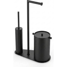 Kobos Nova Wc Set Çöp Kovası 5l Mat Siyah
