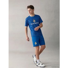 LC Waikiki Lcw Kids Lacivert Real Madrid Baskılı Erkek Çocuk Şortlu Takım