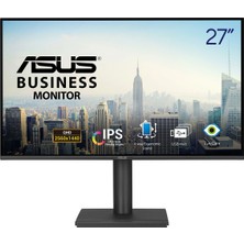 ASUS KURUMSAL BE27AQ 27 IPS 2560x1440 5ms 75Hz 350cd DP HDMI USB Hoparlör VESA 3YIL FLICKER-FREE,ÇERÇEVESİZ,DÜŞÜK MAVİ IŞIK,PİVOT MONİTÖR