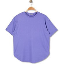 Alg KADIN OVERSIZE SALAŞ TİŞÖRT - KOL VE ETEK UCU DİKİŞSİZ SOFT KUMAŞ