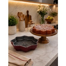 Schafer Black Stone Pine Döküm Kek Kalıbı-Kırmızı