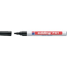 Düzey Edding E-751 Paint Marker Kalem Boya Dekorasyon Markörü Siyah