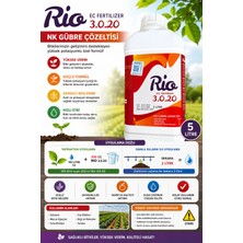 Rio Ec Sıvı  Potasyum 3.0.20 Nk Gübre Çözeltisi 5 Litre- Meyve Büyütücü ve Olgunlaştırıcı