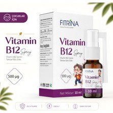 Fıtrina Çocuklar İçin B12 Vitamini Sıvı Sprey 10 ml Takviye Edici Gıda