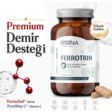 Fıtrina Ferrotrin Mikroenkapsüle Demir Takviyesi 60 Kapsül C Vitamini İçeren Takviye Edici Gıda