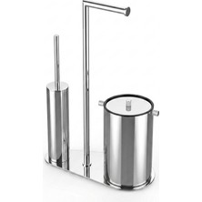 Kobos Nova Wc Set Çöp Kovası 5 L Krom