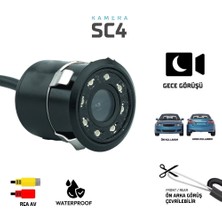 Siegen Sc4 Araç Ön/arka Görüş Kamerası – Gece Görüşlü, Rca Av Bağlantılı, Su Geçirmez