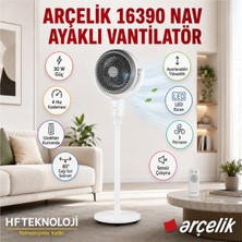 Arçelik Uzaktan Kumandalı ,55 Watt Gücü ile 16390 Nav Ayaklı Vantilatör