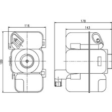 Mahle Depomix Genleşme Tanki Volvo S60/ V70/ S80/ XC90