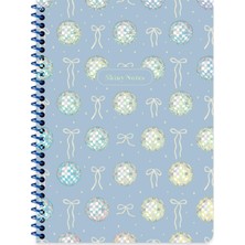 Keskin Color Keskin 16,5 x 22,5 Kareli Spiralli Işıltı Defter - Karışık Renkler