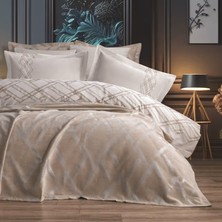 Mata Çeyiz Bella Home 7 Parça Nisan Çift Kişilik Pike Yatak Örtüsü Gelin Seti %100 Organik Pamuk - Yeni Renkler