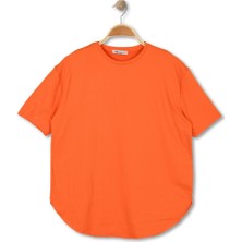 Alg KADIN OVERSIZE SALAŞ TİŞÖRT - KOL VE ETEK UCU DİKİŞSİZ SOFT KUMAŞ