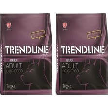 Trendline Biftekli Yetişkin Köpek Maması 1 kg İçerik: İşlenmiş Hayvansal Protein ve Kırmızı Et Unu