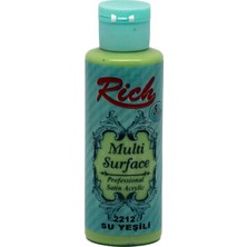Rich Multi Surface Su Yeşili Akrilik Boya 120 cc Standart Özellikli 2212 Renk