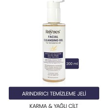 Royues Nemlendirici Yüz Temizleme Jeli - Canlandırıcı, Arındırıcı, Tüm Cilt Tipleri 200ml