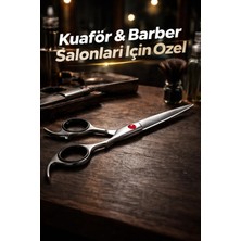Sarah Profesyonel Kuaför & Barber Makası 1 Parça Paslanmaz Çelik Gövde ile Kesim İçin Tasarlandı
