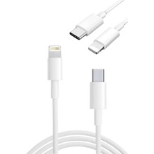 Mossem Type-C Ligtning 30W Ios Şarj Kablosu Hızlı Şarj Kablosu