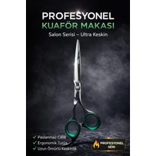 Sarah Profesyonel Kuaför Makası Ultra Keskin Paslanmaz Çelik Ergonomik 1 Parça Salon Tipi