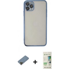 Pileli Store Pilelistore™ iPhone 11 Pro Kılıf Vadi Minimal - Siyah 20D Premium Cam Ekran Koruyucu + Shine Kamera Lens Koruma Cam - Gd