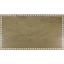 Ala Depo Ahşap Sepet Tepsi Tabanı Açık Meşe 40 x 22 cm 3 mm MDF Çift Yüz Dayanıklı Malzeme