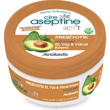 Cire Aseptine Soft Avokado 300 ml Prebiyotik Bakım Kremi Normal Ciltler İçin Hızlı Emilen Nemlendirici