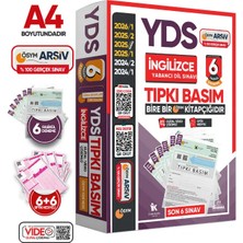 Karakutu Yayınları 2026 YDS İngilizce ÖSYM Tıpkı Basım Çıkmış Soru 6lı Deneme Paketi Video/PDF Çözümlü Türkiye Geneli