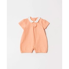 Hafy Baby Fiyonklu, Kısa Kollu, Yazlık, Kız Bebek Tulumu