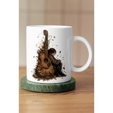 Mithor Shop Ellie ve Akustik Gitar Tasarımlı The Last Of Us Fan Art Kupa
