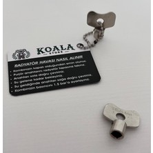 Koala Store34 Kartlı Pürjör Anahtarı – Kalorifer Petek Radyatör Havlupan Hava Alma Anahtarı - 2 Adet