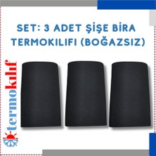 Şişe Bira Termokılıfı (Boğazsız)-3'lü Set