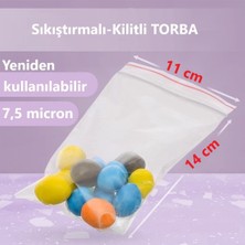 Jokey Ambalaj Kilitli Şeffaf Torba Aksesuar,madeni Para,boncuk ve Buzdolabı Saklama Poşeti (Ebat Seçenekli)