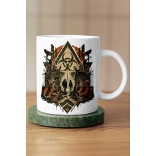 Mithor Shop Joel ve Ellie Karantina Kapısı Tasarımlı The Last Of Us Fan Art Kupa