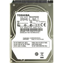 Toshiba MK3276GSX 320GB 2.5'' Sata3 5400RPM Notebook HDD 8MB Cache Bellek ile Yüksek Performans