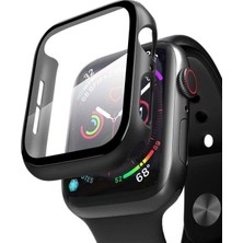 Mi7a Apple Watch 44 mm 360 Derece Koruyucu Kılıf Siyah