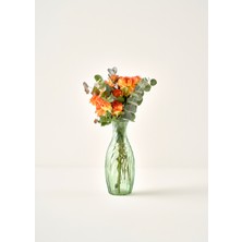 Bella Maison Glow Cam Vazo Yeşil (9X23 Cm)