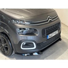 Tuning Vadisi Peugeot Rifter Ön Lip (Plastik) 2018 2024 Arası Parlak Siyah