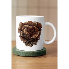 Mithor Shop Cordyceps Gülü ve Kurukafa The Last Of Us Fan Art Kupa