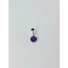 The Gencoo Mor Taşlı Göbek Piercing
