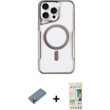 Marsilyan™- iPhone 11 Pro Max Kılıf Yadigar Klasik Özel Seri - Siyah 20D Premium Cam Ekran Koruyucu + Metal Kamera Lens Koruma Cam - Akyl