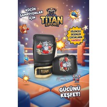 Titan Sport Çocuk Boks Eldiveni Siyah Kaplan Modeli