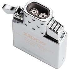 Zippo Çift Torçlu Alevli Yedek İç Çakmak 65827 Gri Renkli Uzun Süreli Kullanım İçin Dayanıklı
